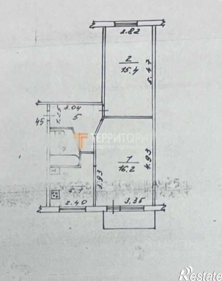 2-комн квартира Пермский район, Сылва п., Заводской пер.