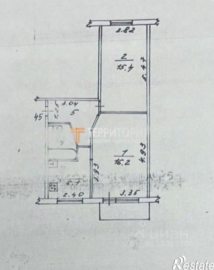 2-комн квартира Пермский район, Сылва п., Заводской пер.