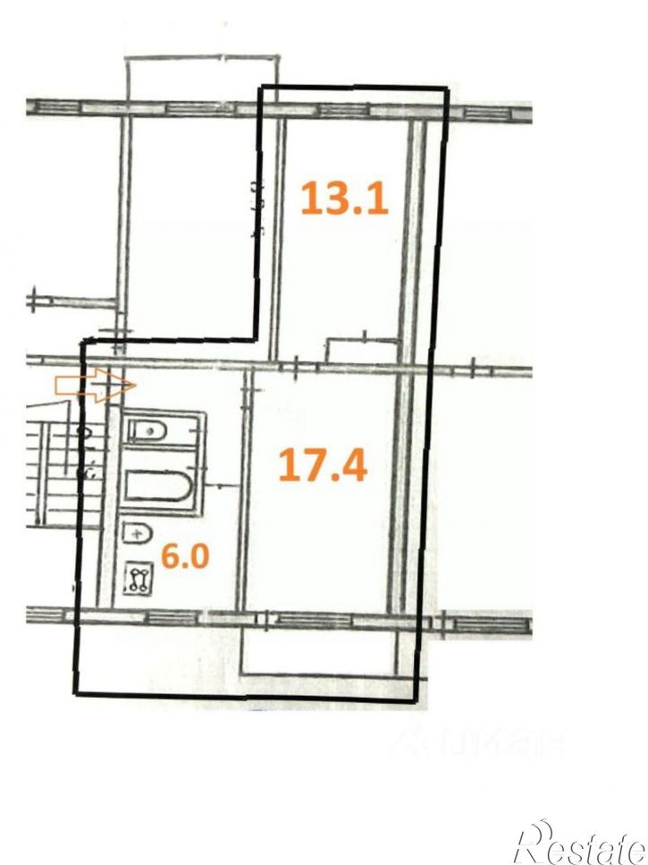 2-комн квартира ул Кирова, 10а,  д. 10а