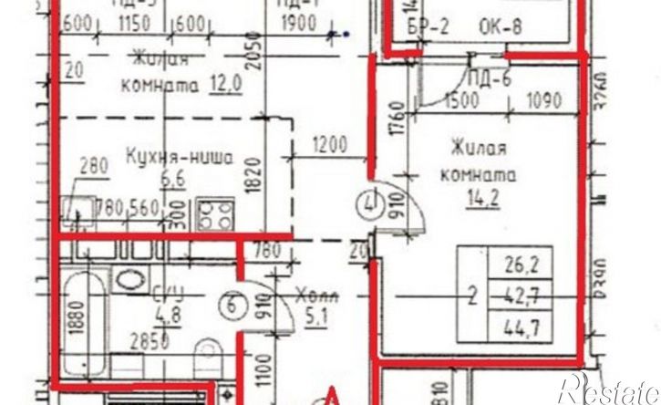 2-комн квартира Пермь, Серебристая улица, 5