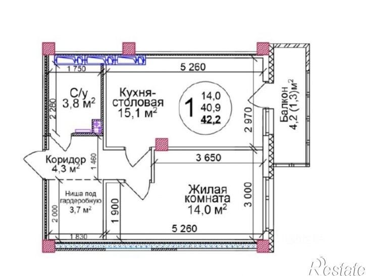1-комн квартира ул Водопроводная, 6г,  д. 6г