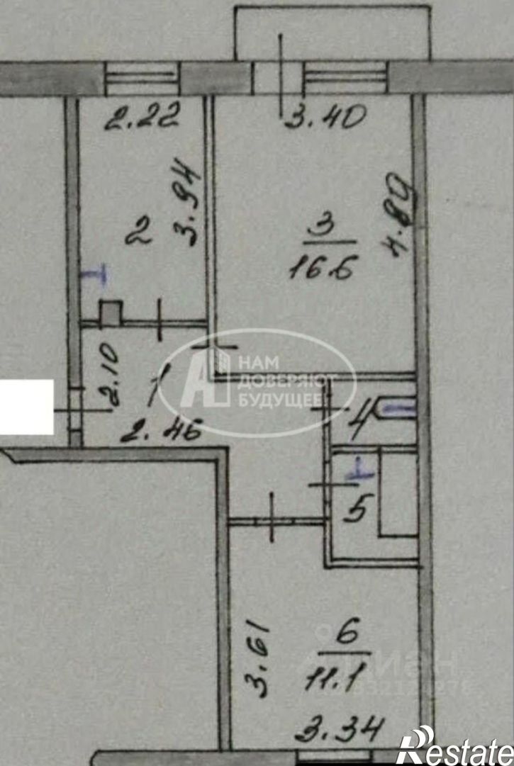 2-комн квартира ул Чапаева, 23,  д. 23