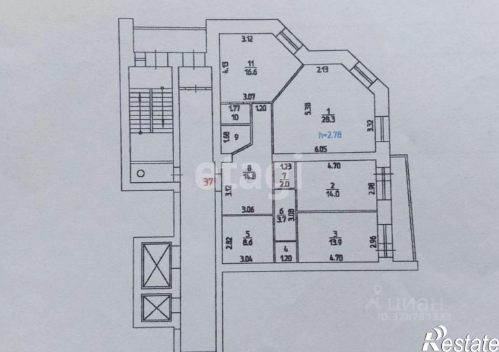 3-комн квартира городской округ Пермь, Пермь