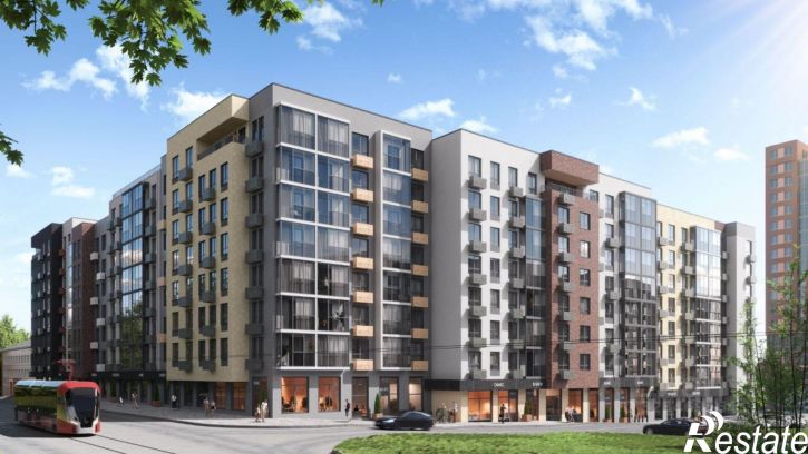 2-комн квартира в новом доме улица Дзержинского, 35А