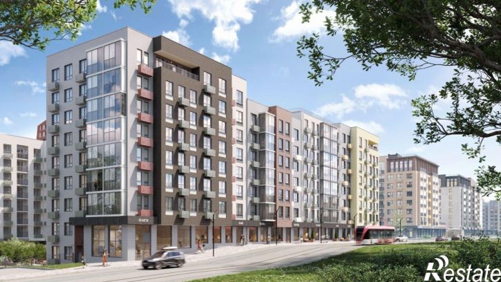2-комн квартира в новом доме улица Дзержинского, 35А