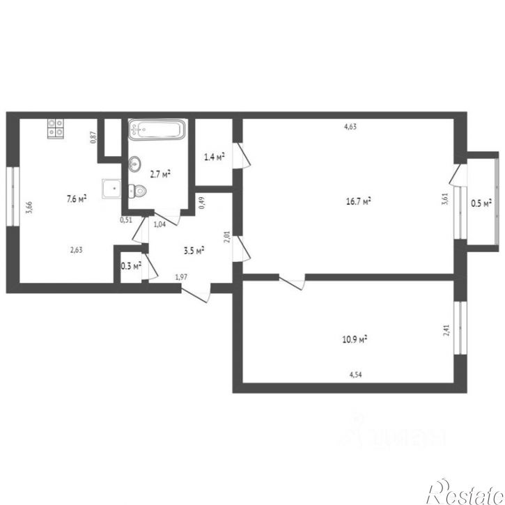 2-комн квартира ул Дружбы, 12,  д. 12