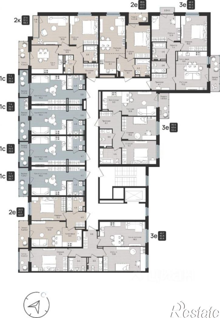 2-комн квартира в новом доме улица Космонавта Беляева, 210