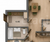 2-комн, 42кв м, этаж 1/5 Кунгур, улица Ленина, 56