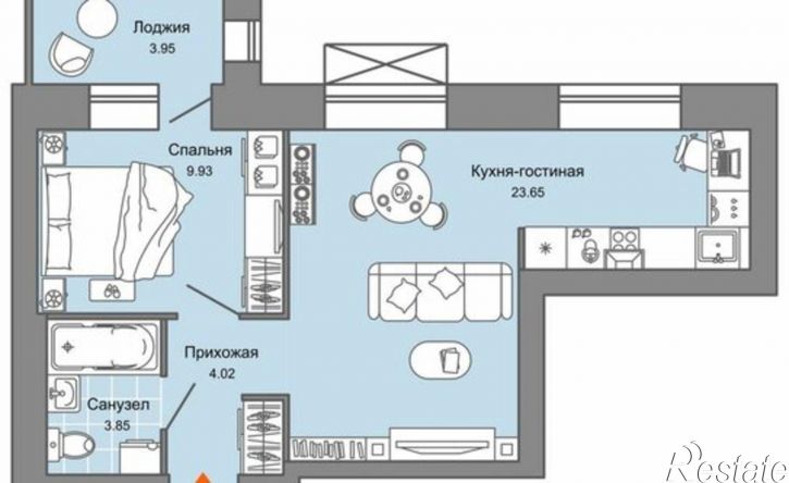 1-комн квартира Пермь, улица Дзержинского