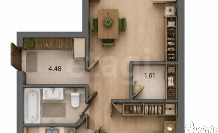 2-комн квартира Кунгур, улица Ленина, 56