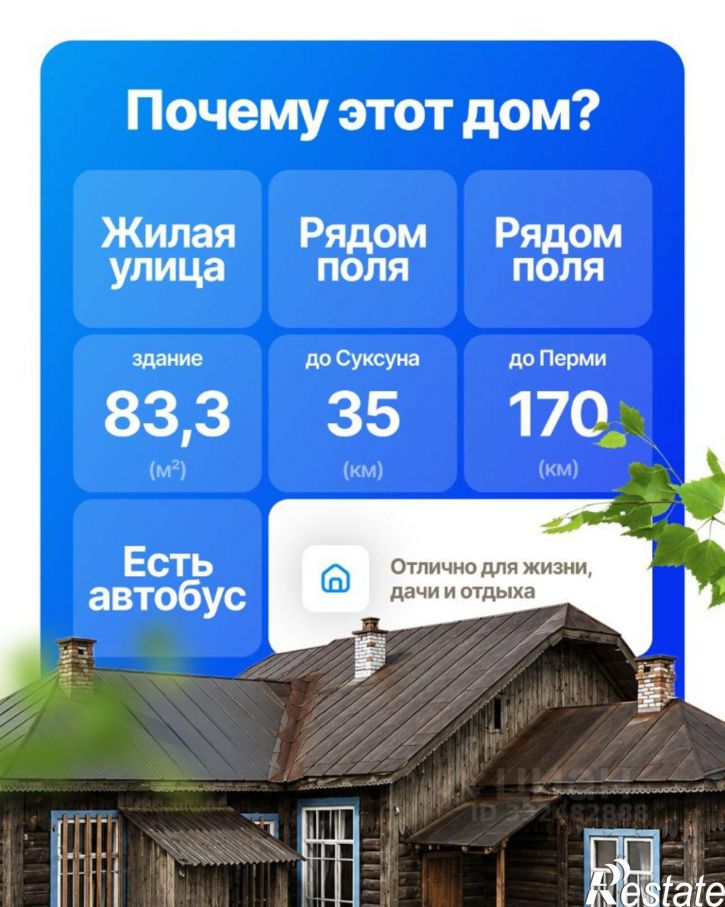 Коттедж/дом Суксунский муниципальный округ