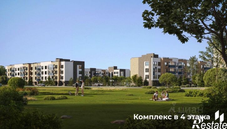 1-комн квартира в новом доме Рионская улица, 4А