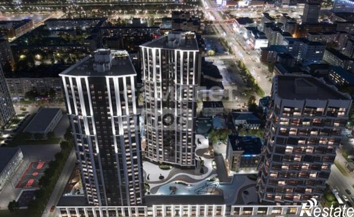 3-комн квартира в новом доме Пермь, улица Пушкина, 91