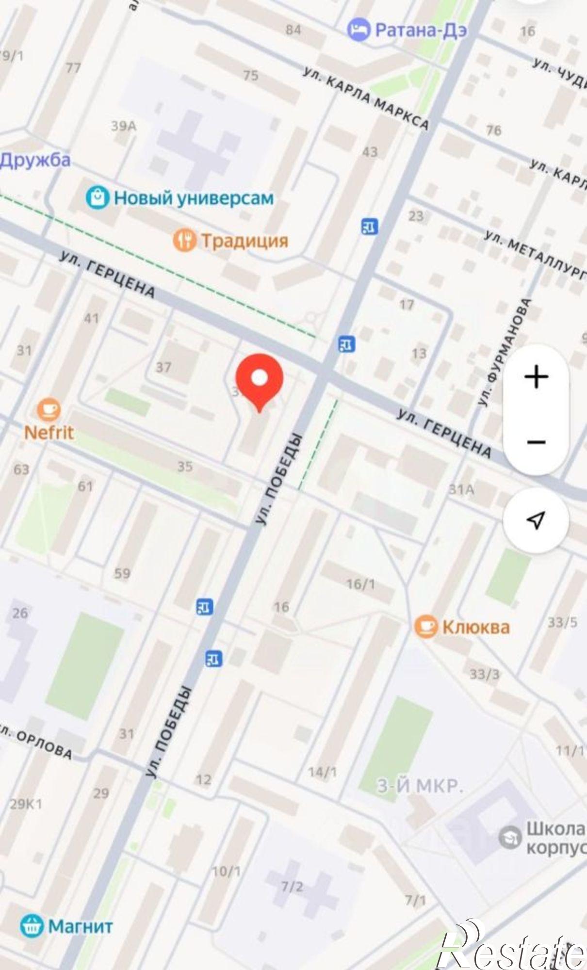Сдать торговое помещение за 127 500 рублей на ул Победы, 37/35