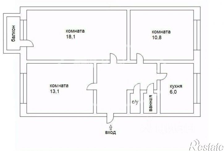 3-комн квартира ул Коммунистическая, 12,  д. 12