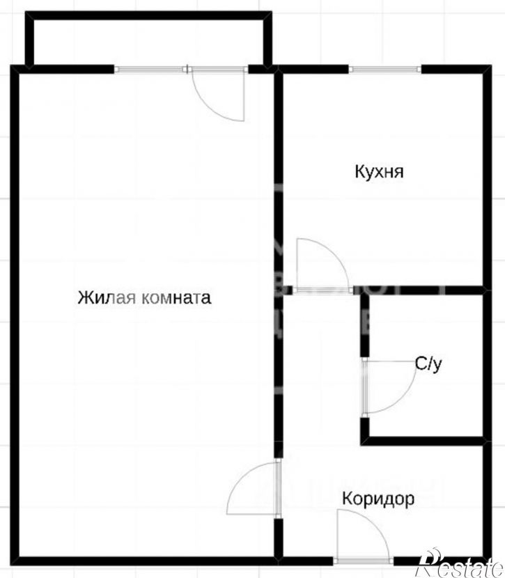 1-комн квартира ул Парковая, 15,  д. 15