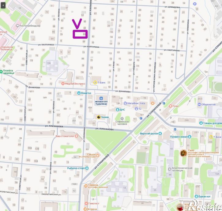 Земельный участок ул Калинина, 86,  д. 86