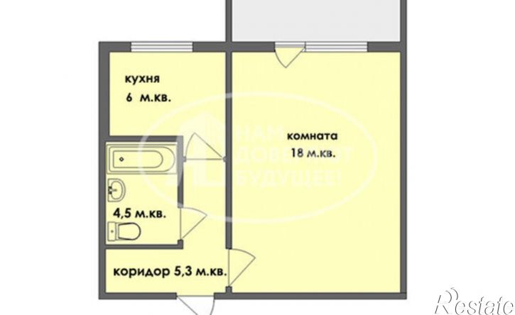 1-комн квартира ул Юности, 18,  д. 18