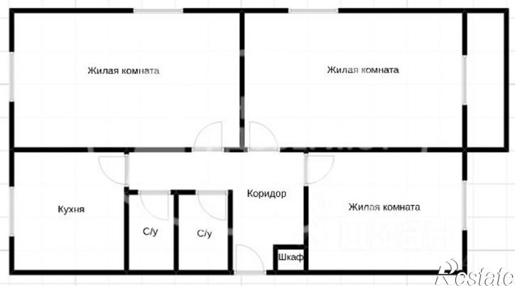 3-комн квартира Чернушинский муниципальный округ