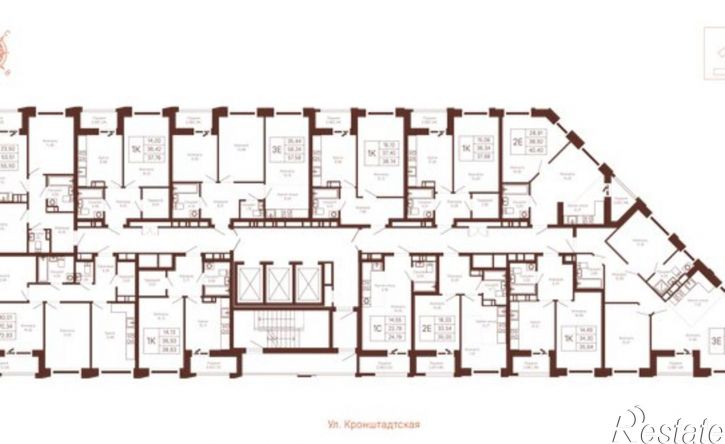 2-комн квартира в новом доме Пермь, Кронштадтская улица, 39
