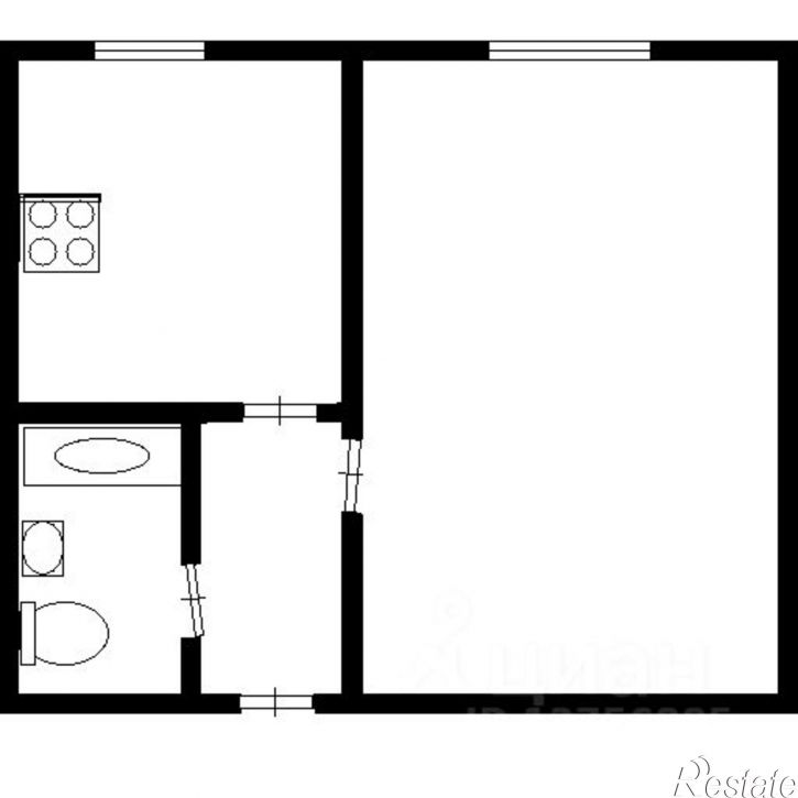 1-комн квартира ул Репина, 31,  д. 31