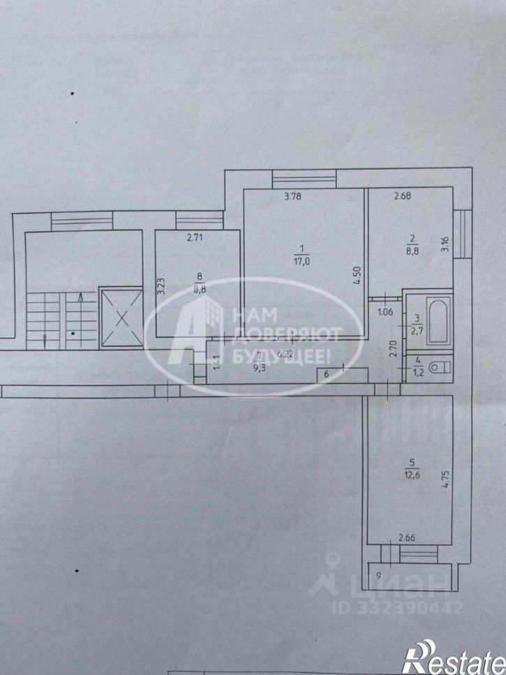 3-комн квартира ул Юбилейная, 26,  д. 26