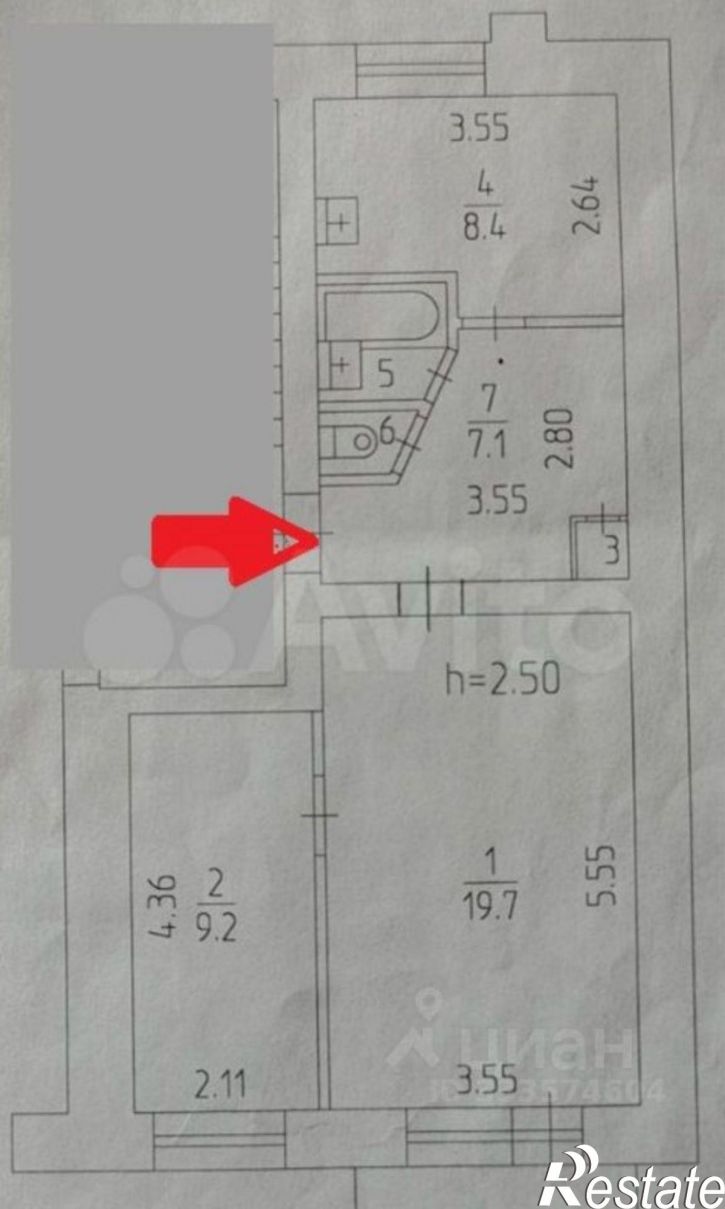 2-комн квартира Пермь, улица 25 Октября, 21