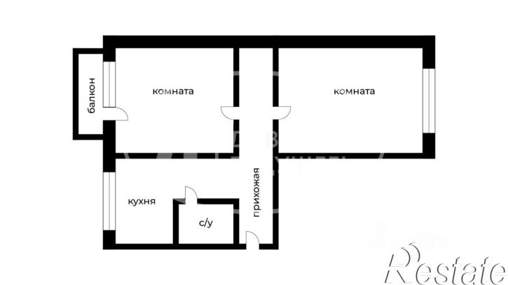 2-комн квартира Юбилейная улица, 1,  д. 1