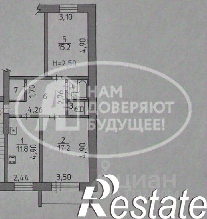 2-комн квартира улица Космонавтов, 7,  д. 7