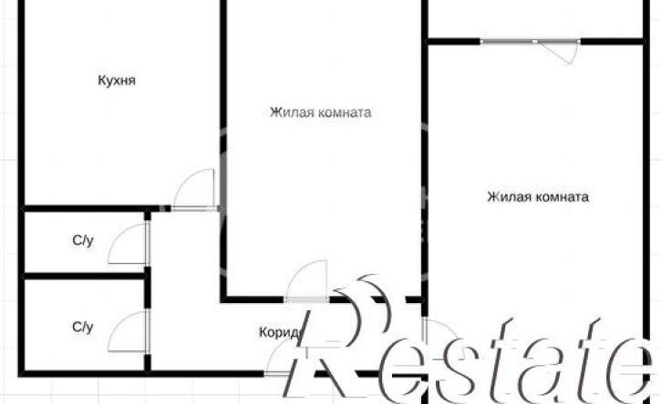 2-комн квартира Коммунистическая улица, 6Б,  д. 6Б
